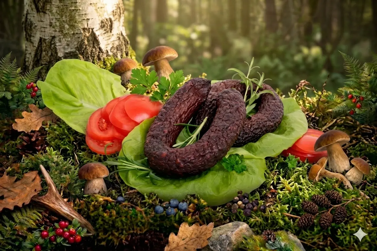 kiełbasa jałowcowa z sarny